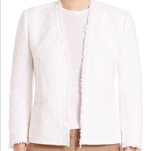 Theory Lindrayia White Tweed Jacket